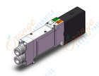 SMC SQ2331-5D1-C8 valve, dbl, plug-in, SQ2000 VALVE, SOL 4-WAY
