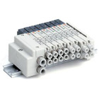 SMC SQ2440R-6L1-LN7 valve, dbl, n/plug-in, SQ2000 VALVE, SOL 4-WAY