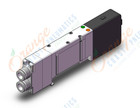 SMC SQ2440N-5LO1-C8 valve, dbl, n/plug-in, SQ2000 VALVE, SOL 4-WAY