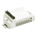 SMC SS5Y5-45T1D-08B-N7 mfld, base mt, din rail mt, SS5Y5 MANIFOLD SY5000