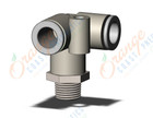 SMC KQ2D08-01NS fitting, delta union, KQ2 FITTING (sold in packages of 10; price is per piece)