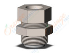 SMC KQ2E10-02N fitting, bulkhead connector, KQ2 FITTING (sold in packages of 10; price is per piece)