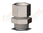 SMC KQ2E12-04N fitting, bulkhead connector, KQ2 FITTING (sold in packages of 10; price is per piece)