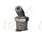 SMC KQ2K04-02NS fitting, 45 deg male elbow, KQ2 FITTING (sold in packages of 10; price is per piece)