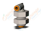 SMC KQ2LE03-00N fitting, bulkhead male elbow, KQ2 FITTING (sold in packages of 10; price is per piece)