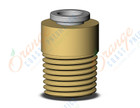 SMC KQ2S06-02A fitting, hex hd male connector, KQ2 FITTING (sold in packages of 10; price is per piece)