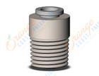 SMC KQ2S06-02N fitting, hex hd male connector, KQ2 FITTING (sold in packages of 10; price is per piece)