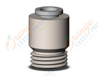 SMC KQ2S06-U02N fitting, hex hd male connector, KQ2(UNI) ONE TOUCH UNIFIT (sold in packages of 10; price is per piece)