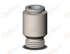 SMC KQ2S06-U01N fitting, hex hd male connector, KQ2(UNI) ONE TOUCH UNIFIT (sold in packages of 10; price is per piece)