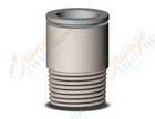 SMC KQ2S12-03N fitting, hex hd male connector, KQ2 FITTING (sold in packages of 10; price is per piece)
