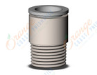 SMC KQ2S16-04NS fitting, hex hd male connector, KQ2 FITTING (sold in packages of 10; price is per piece)