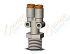 SMC KQ2U03-35NS fitting, branch y, KQ2 FITTING (sold in packages of 10; price is per piece)