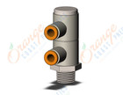 SMC KQ2VD03-34NS fitting, dble uni male elbow, KQ2 FITTING (sold in packages of 10; price is per piece)