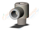 SMC KQ2VS10-02NS fitting, hex hd uni male elbow, KQ2 FITTING (sold in packages of 10; price is per piece)