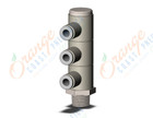 SMC KQ2VT04-01NS fitting, tple uni male elbow, KQ2 FITTING (sold in packages of 10; price is per piece)