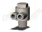 SMC KQ2Z06-02NS fitting, br uni male elbow, KQ2 FITTING (sold in packages of 10; price is per piece)