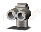 SMC KQ2Z12-04NS fitting, br uni male elbow, KQ2 FITTING (sold in packages of 10; price is per piece)
