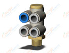 SMC KQ2ZD06-01A fitting, dble br uni male elbo, KQ2 FITTING (sold in packages of 10; price is per piece)