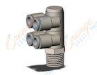 SMC KQ2ZD06-02NS fitting, dble br uni male elbo, KQ2 FITTING (sold in packages of 10; price is per piece)
