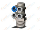 SMC KQ2ZD08-04NS fitting, dble br uni male elbo, KQ2 FITTING (sold in packages of 10; price is per piece)