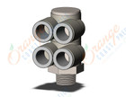 SMC KQ2ZD12-03NS fitting, dble br uni male elbo, KQ2 FITTING (sold in packages of 10; price is per piece)