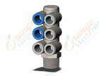 SMC KQ2ZT10-04NS fitting, tple br uni male elbo, KQ2 FITTING (sold in packages of 10; price is per piece)