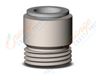 SMC KQ2S12-U04N fitting, hex hd male connector, KQ2(UNI) ONE TOUCH UNIFIT (sold in packages of 10; price is per piece)