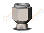SMC KQ2H08-U01N fitting, unifit male connector, KQ2(UNI) ONE TOUCH UNIFIT (sold in packages of 10; price is per piece)