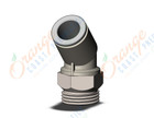 SMC KQ2K10-U03N fitting, 45 degree male elbow, KQ2(UNI) ONE TOUCH UNIFIT (sold in packages of 10; price is per piece)