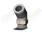 SMC KQ2K12-U03N fitting, 45 degree male elbow, KQ2(UNI) ONE TOUCH UNIFIT (sold in packages of 10; price is per piece)