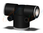 SMC KQ2T12-16A-X35 fitting, diff dia union tee, KQ2 FITTING (sold in packages of 10; price is per piece)