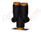 SMC KQ2U05-00A-X35 fitting, union y, KQ2 FITTING (sold in packages of 10; price is per piece)