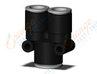 SMC KQ2U10-12A-X35 fitting, diff dia union y, KQ2 FITTING (sold in packages of 10; price is per piece)