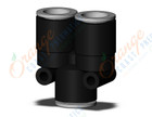SMC KQ2U12-00A-X35 fitting, union y, KQ2 FITTING (sold in packages of 10; price is per piece)