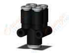 SMC KQ2UD04-06A-X35 fitting, diff dia double union, KQ2 FITTING (sold in packages of 10; price is per piece)