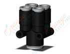 SMC KQ2UD06-08A-X35 fitting, diff dia double union, KQ2 FITTING (sold in packages of 10; price is per piece)