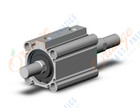 SMC CQ2WB40TF-30DCMZ 40mm cq2-z double-rod, CQ2-Z COMPACT CYLINDER