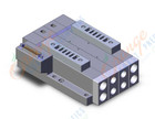 SMC SS5V4-10FD1-02BS-02T mfld, plug-in, d-sub connector, SS5V4 MANIFOLD SV4000