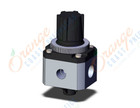 SMC SRH4110-N03-R regulator, s/steel, clean, SR SS REGULATOR