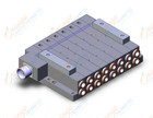 SMC SS5V4-W10CD-06B-C10 mfld, plug-in, circular conn., SS5V4 MANIFOLD SV4000