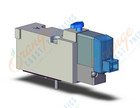 SMC SYJ5140-5LOZE valve, sgl sol, base mt, SYJ5000 SOLENOID VALVE 5/PORT***