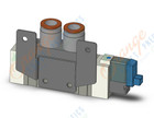 SMC SY7120-5LOZ-C10-F2 valve, sgl sol, body pt (dc), SY7000 SOL/VALVE, RUBBER SEAL***