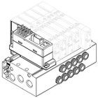 SMC SS5Y5-50F1-06B-C6 manifold assembly, NEW SY5000 MFLD***