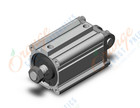 SMC CDQ2DS100-100DCMZ 100mm cq2-z dbl-act auto-sw, CQ2-Z COMPACT CYLINDER