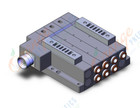 SMC SS5V4-W10CD-03US-N11 mfld, plug-in, circular conn., SS5V4 MANIFOLD SV4000