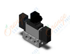 SMC VFS3210-3DZ-03N valve dbl non plug-in base mt, VFS3000 SOL VALVE 4/5 PORT