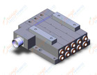 SMC SS5V4-W10CD-03B-N11 mfld, plug-in, circular conn., SS5V4 MANIFOLD SV4000