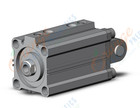 SMC RDQD50TN-50 50mm rq dbl-act auto-sw, RQ COMPACT CYLINDER