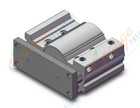 SMC MGPM80-50AZ 80mm mgp slide bearing, MGP COMPACT GUIDE CYLINDER