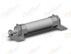 SMC CDM2L40-75Z cyl, rnd body, dbl act, sw cap, CM2/CM3 ROUND BODY CYLINDER***